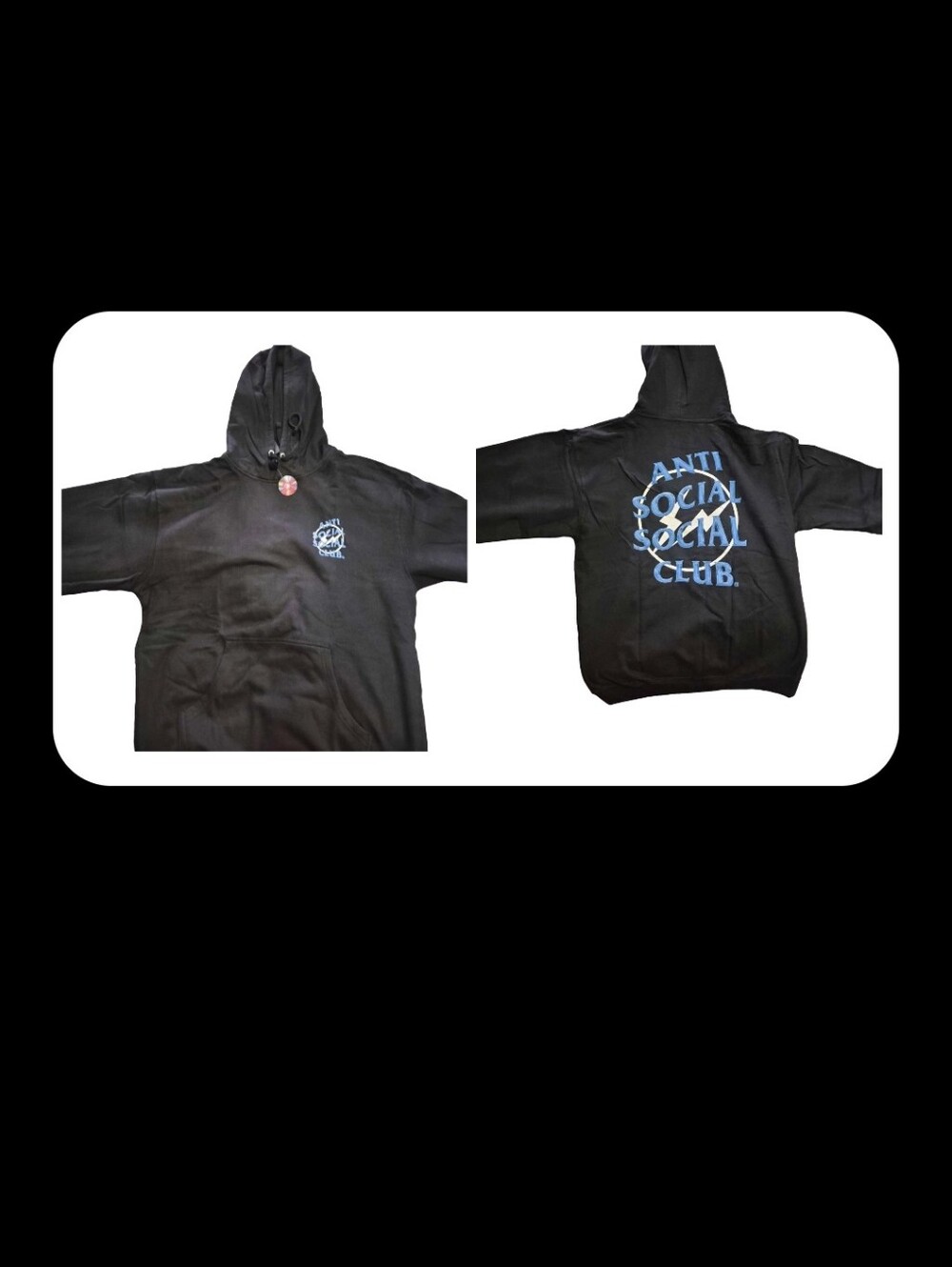 ASSC x Fragment Precious Petals Hoodie XL Black Blue NWT
